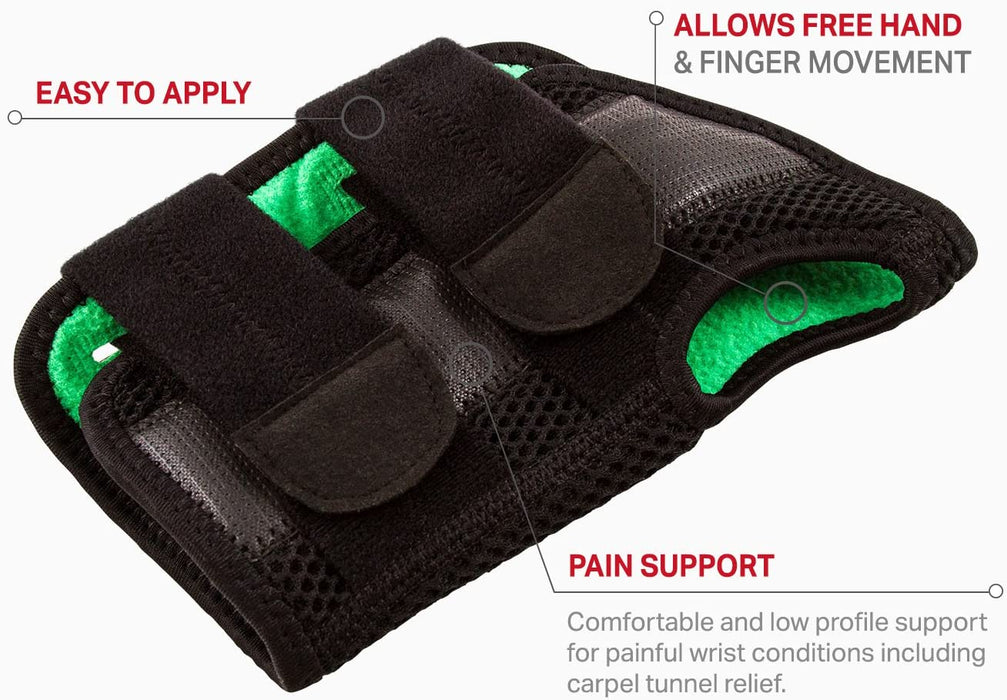 Body Glove Comfort Wrist Brace - Adjustable Carpal Tunnel Wrist Wrap - Breathable, Comfortable Wrist Brace Offers Tenosynovitis, Sprains, Injury, Post-Surgery, Chronic Wrist Pain Relief
