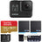 GoPro HERO8 Black Waterproof Action Camera with Touch Screen 4K Ultra HD Video 12MP Photos 1080p Live with Accessoy Bundle + 2 Extra GoPro USA Batteries Total 3 + Sandisk 64GB MicroSD U3 + Ritz Reader