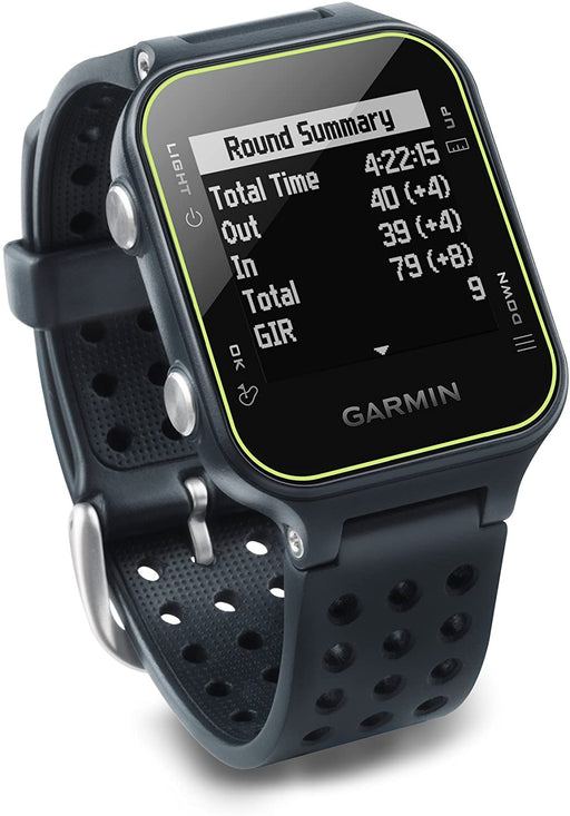 Garmin Approach S20, GPS Golf Watch with Step Tracking, Preloaded Courses, Slate