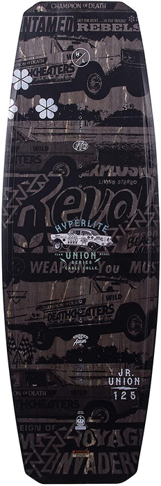 Hyperlite Union Jr. Kids Wakeboard Black/Bamboo 125