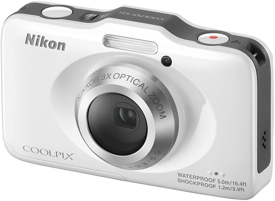 Nikon COOLPIX S31 10.1 MP Waterproof Digital Camera with 720p HD Video (Blue) (OLD MODEL)