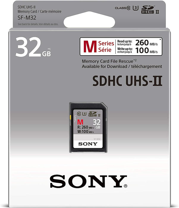 Sony M Series SDXC UHS-II Card 64GB, V60, CL10, U3, Max R277MB/S