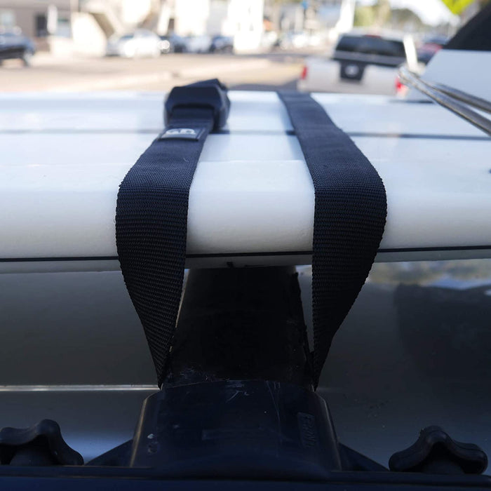 Ho Stevie! Surfboard Tie Down Straps 'No Scratch' 15ft (Pair) for Car Truck SUV with roof Racks - for SUP, Kayak, Canoe Also