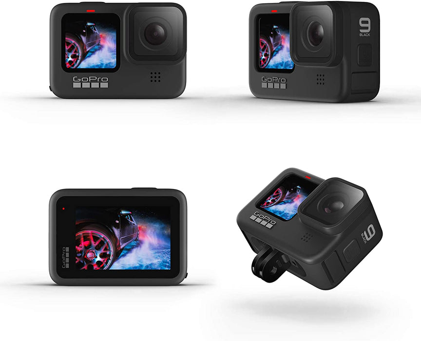 GoPro HERO9 Black - Waterproof Action Camera with Front LCD and Touch Rear Screens, 5K Ultra HD Video, 20MP Photos, 1080p Live Streaming, Webcam