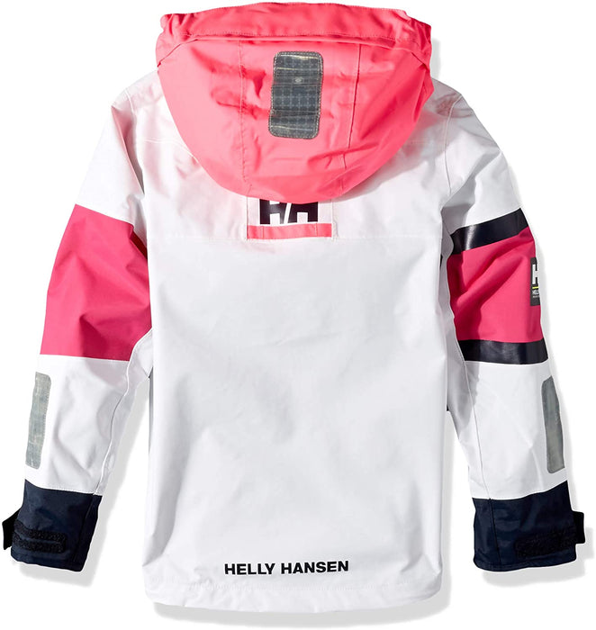 Helly-Hansen Boys Jr Salt Coast Waterproof Sailing Rain Jacket with Hood