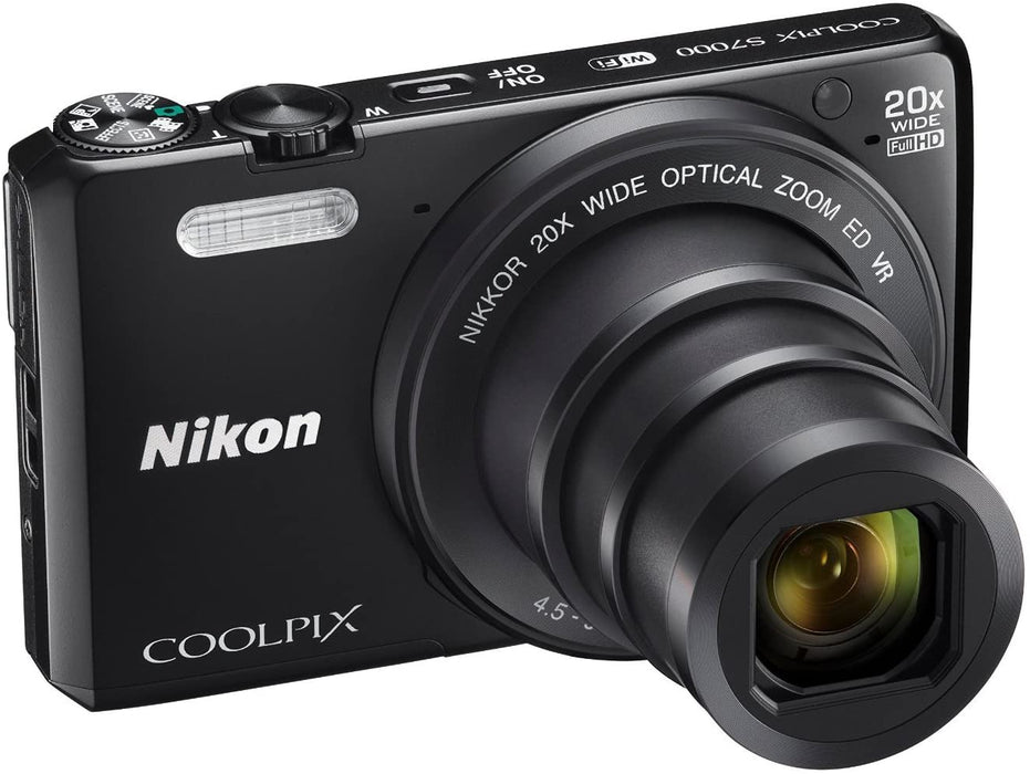 Nikon Coolpix S7000 16 MP Digital Camera with 20x Optical Image Stabilized Zoom 3-Inch LCD (Black)