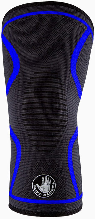 Body Glove Knit Knee Support Sleeve for Sports - Single Moisture Wicking Breathable Anti-Slip Knee Compression for Arthritis, Osteoarthritis, Chronic Knee Pain, Inflammation (Blue