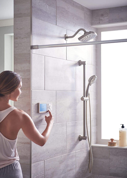 Moen TS3302BL U by Moen Shower Smart Home Connected Digital Bathroom Controller, 2-Outlet, Wall Mounted