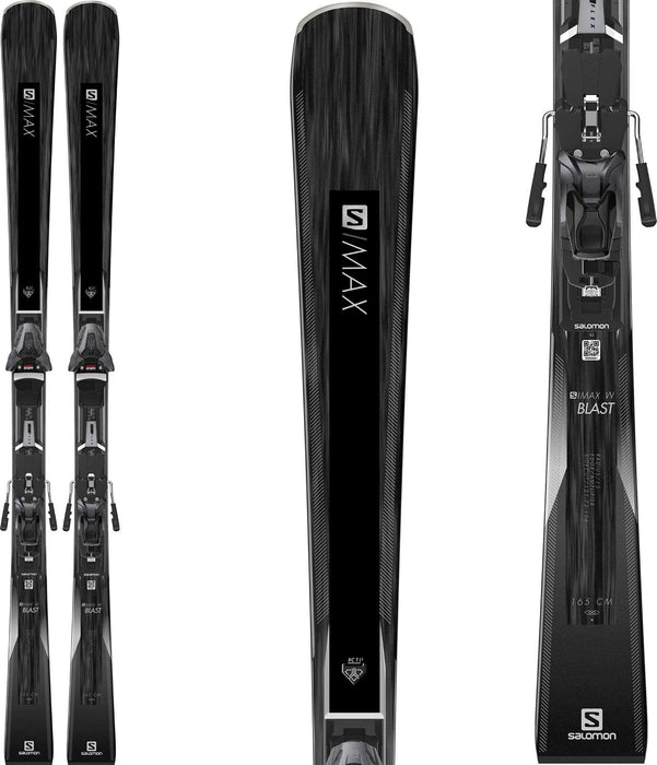 Salomon S/Max W Blast Skis w/ Z12 Walk Bindings Womens