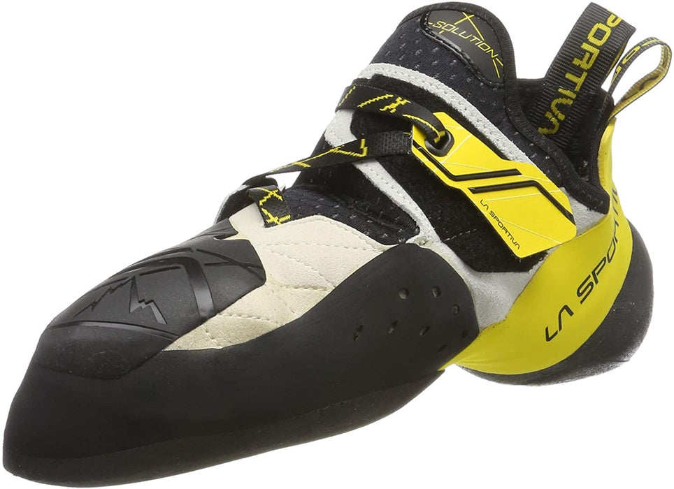 La Sportiva Men's Climbing Shoes, White Yellow, 9 UK