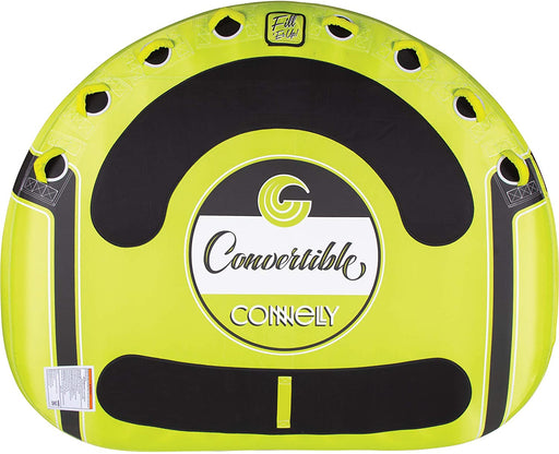 CWB Connelly Convertible 4 Person Large 70x80 Inch Inflatable Pull Behind Boat Towable Water Inner Tubing Tube, Green