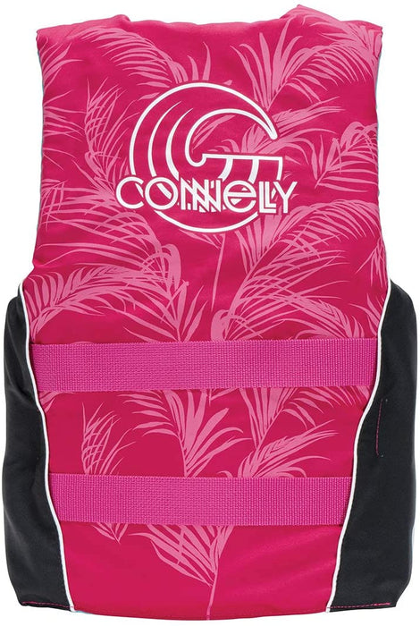 Connelly Coast Guard Approved Nylon Teen Water Sport Lake Boating Swimming Life Jacket PFD Vest, Pink