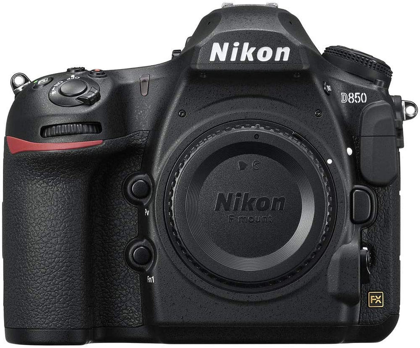 Nikon D850 DSLR Camera (Body Only) (1585) USA Model + Camera Bag + Sony 64GB XQD G Series Memory Card + Wireless Remote Shutter Release + Hand Strap + Portable LED Video Light + More