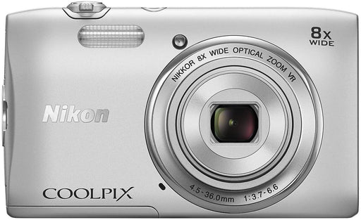 Nikon COOLPIX S3600 20.1 MP Digital Camera with 8x Zoom NIKKOR Lens and 720p HD Video (Silver) (Discontinued by Manufacturer)