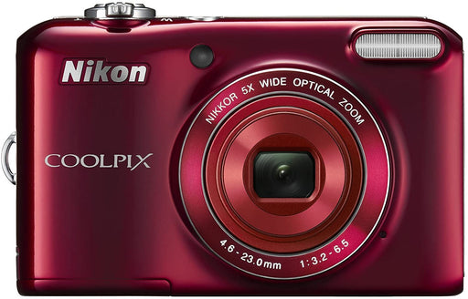 Nikon COOLPIX L28 20.1 MP Digital Camera with 5x Zoom Lens and 3" LCD (Red) (OLD MODEL)