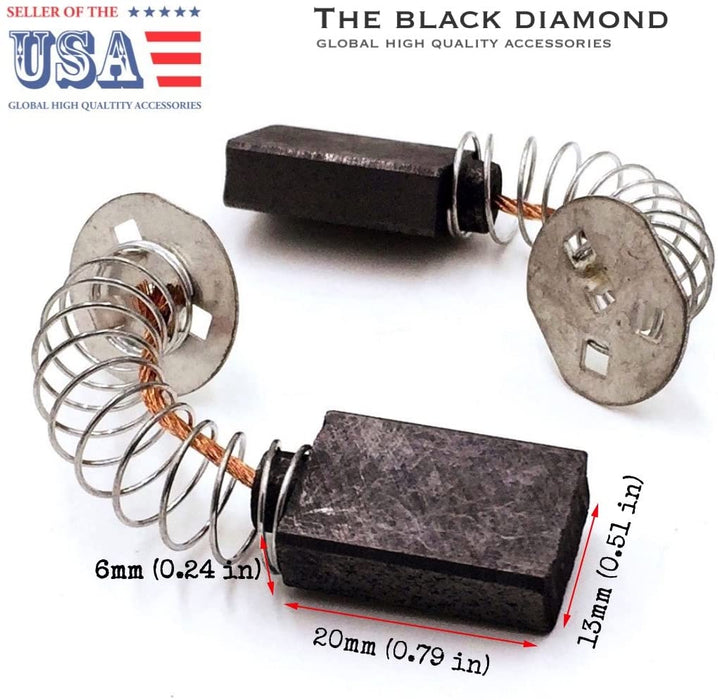 Replacement Part 145323-06 145323-03 145323-02 Motor Carbon Brushes (1 pair) for DeWalt Power Tools, Black & Decker Power Tools, Circular Saw, Sawcat, Miter Saw, Table Saw, DW744S Type 3