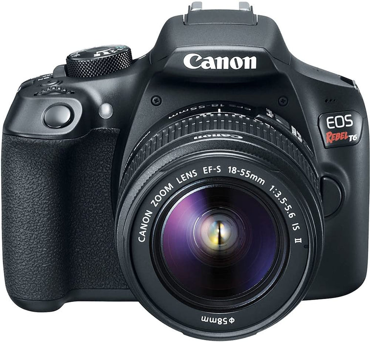 Canon EOS Rebel T6 SLR Camera w/ 18-55mm and 75-300mm Lens Kit + CS100 1TB Connect Station Storage Hub Bundle