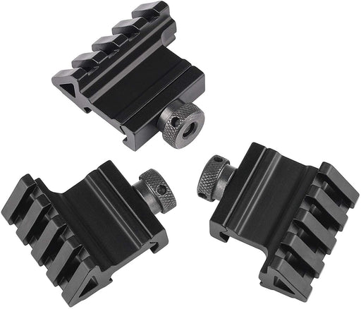 MARMOT 45 Degree Rail Mount 4 Slots Picatinny Weaver Rail for Flashlights Laser Red Dot Sight Optics,3 Units in Pack