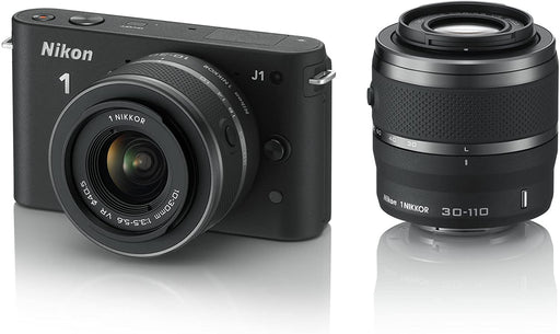 Nikon mirrorless Interchangeable Lens Camera Nikon 1 (Nikonwan) J1 (Jeiwan) Double Zoom kit Black N1 J1WZ BK (Japan Import)