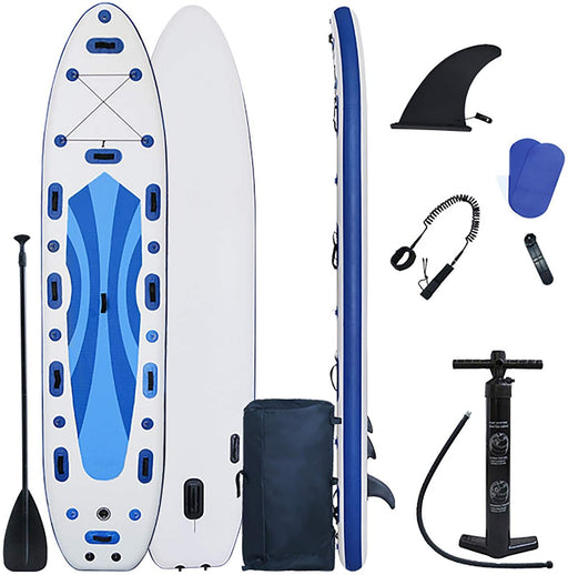 DANWJDP Stand Up Paddle Board 350×100×20cm Round Board Include Hand Pump, Paddle, Backpack, Coil Leash,Carry Bag, Repair Kit and Waterproof Case Whale