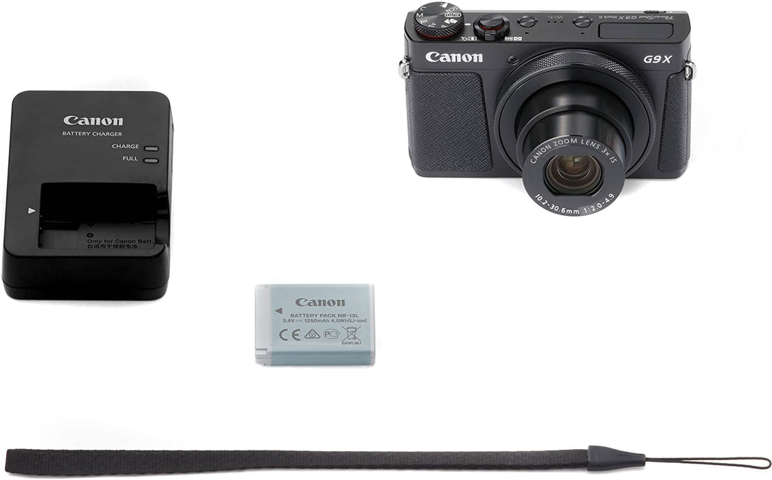 Canon PowerShot G9 X Mark II Digital Camera (Black) W/ 32GB SD Card
