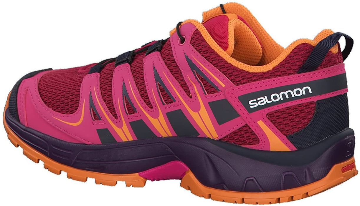 Salomon Kid's XA PRO 3D J Trail Running Shoes, Cerise, 2 Big Kid US