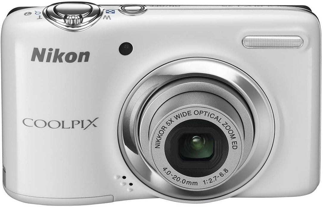 Nikon COOLPIX L25 10MP Digital Camera (White)