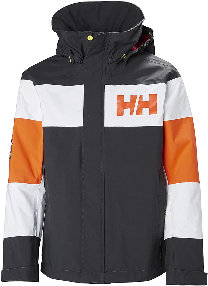 Helly-Hansen Kids & Baby Jr Salt Port Waterproof Sailing Rain Jacket With Hood