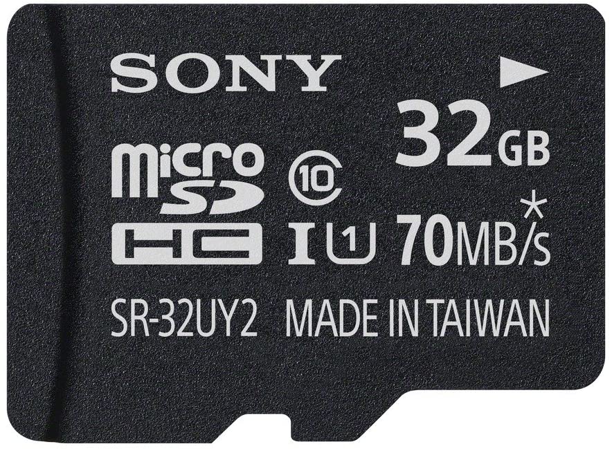 Sony 8GB Class 10 UHS-1 Micro SDHC up to 70MB/s Memory Card (SR8UY2A/TQ)