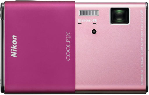 Nikon Coolpix S80 14.1 MP Digital Camera with 3.5-Inch OLED Touchscreen and 5x Wide-Angle Zoom Nikkor ED Lens (Pink)