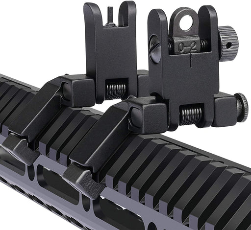 MARMOT 45 Degree Offset Flip Up Sight Low Profile Rapid Transition Front & Rear Iron Sights