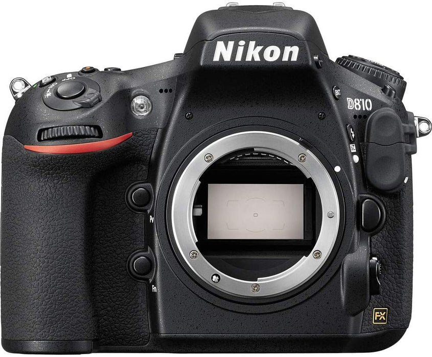 Nikon D810 DSLR Camera (Body Only) (International Model) - 128GB - Case - EN-EL15 Battery - EF530 ST & 35 f/1.4 DG HSM Lens F