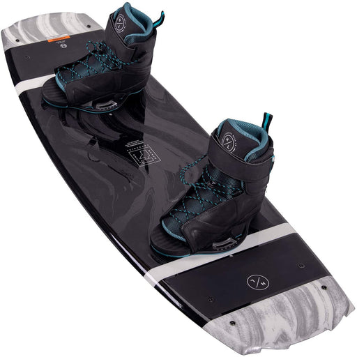Hyperlite Franchise Jr. Kids Wakeboard 128 W/Session Bindings Black/White Sz 4-8