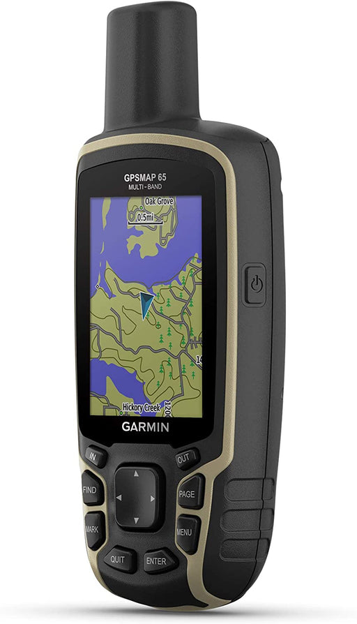 Garmin GPSMAP 65s, Button-Operated Handheld with Altimeter and Compass, Expanded Satellite Support and Multi-Band Technology