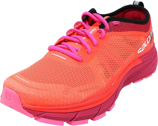 Salomon Women's Sonic Ra Max Fiery Coral/Cerise Pink Glow Ankle-High Mesh Road Running - 9.5M