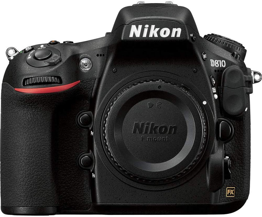 Nikon D810 DSLR Camera (Body Only) (International Model) - 128GB - Case - EN-EL15 Battery - EF530 ST & 12-24mm f/4 DG HSM Art Lens