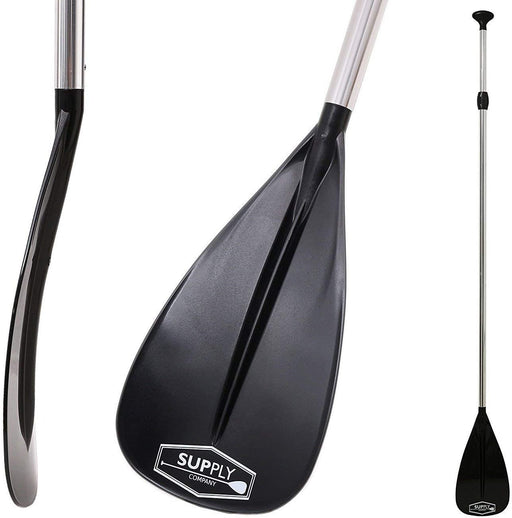 SUP Paddle - 3 Piece Adjustable Stand Up Paddle Board Paddles - Lightweight & Floating Paddleboard Oar - Durable & Packable for Travel - High-Grade Aluminum Shaft & Nylon Blade for Efficient Strokes