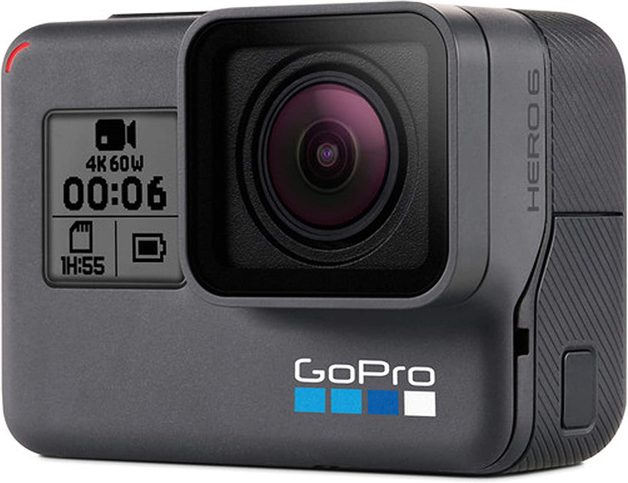 GoPro HERO6 Black + Extra Battery - E-Commerce Packaging - Waterproof Digital Action Camera with Touch Screen 4K HD Video 12MP Photos Live Streaming Stabilization