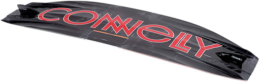 Connelly 66200003-CON Beginner Blaze 141 Hale Full Spine Wakeboard with Smooth Edge Rail, 2 Bolt on 1.9-Inch Center Skater Fins and 4 Long Base Molded Fins, Black & Red