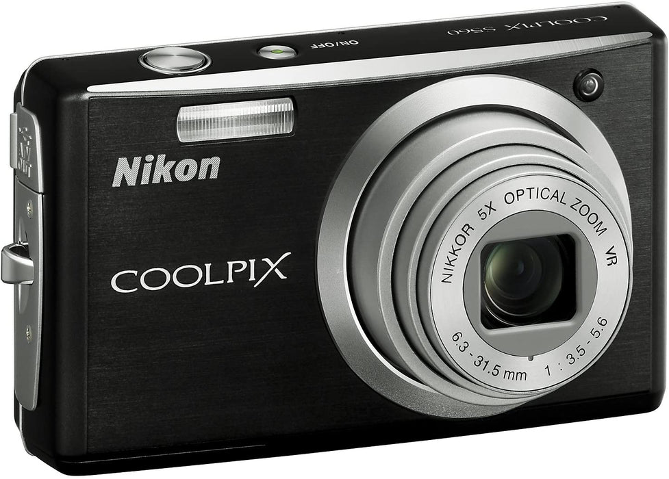 Nikon Coolpix S560 10MP Digital Camera with 5x Optical Vibration Reduction (VR) Zoom with 2.7 inch LCD (Graphite Black)