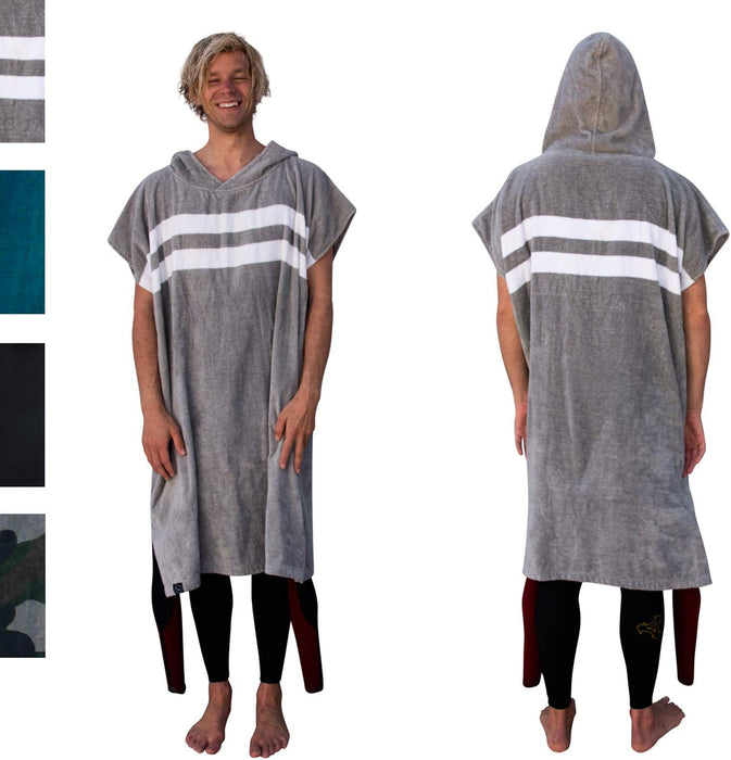 Thick Microfiber Surf Poncho (Wetsuit Changing Robe/Towel) [Choose Color]