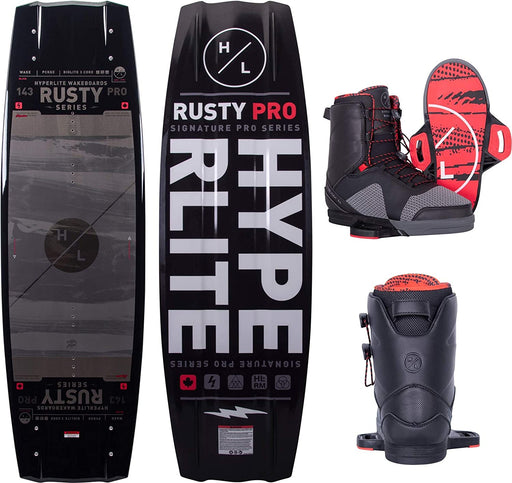 Hyperlite Rusty Pro Mens Wakeboard W/Team X Bindings