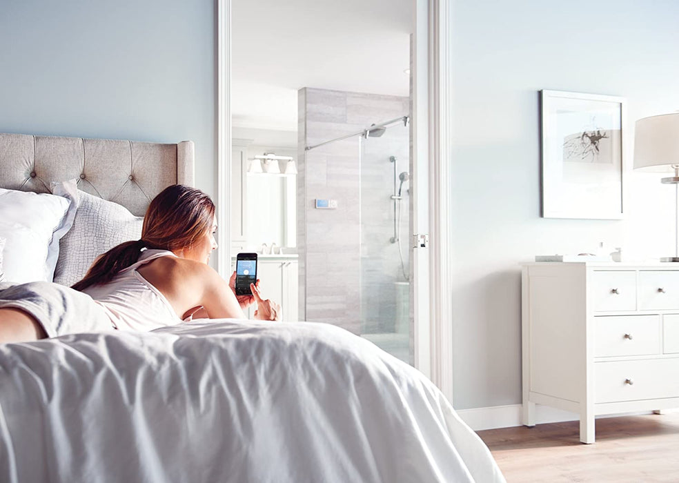Moen TS3302BL U by Moen Shower Smart Home Connected Digital Bathroom Controller, 2-Outlet, Wall Mounted