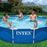 Intex 12' x 2.5' Above Ground Swimming Pool + Qualco Pool Chemical Kit