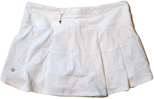 Lululemon Womens Pace Rival Skirt II White Run Tennis