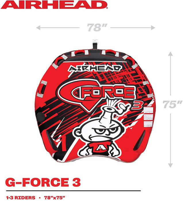 Airhead G-Force Towable Tube for Boating with 1-4 Rider Options