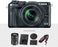 Canon EOS M6 Mirrorless Digital Camera with 18-150mm Lens Bundle with 2X 32GB + Telephoto & Wide-Angle Lens + Flash + Remote + Tripod + Filters + Camera Case & Strap + Xpix Lens Accessories