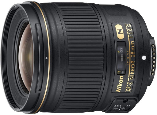 Nikon AF FX NIKKOR 28mm f/1.8G Compact Wide-angle Prime Lens with Auto Focus for Nikon DSLR Cameras