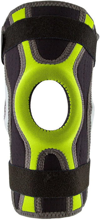 Body Glove Sports Wrap Knee Brace - Injury Prevention Removable Bilateral Hinges - Knee Wrap Supports Mild ACL, PCL, MCL Sprains - Patella and Meniscus Tear Pain Relief (Green