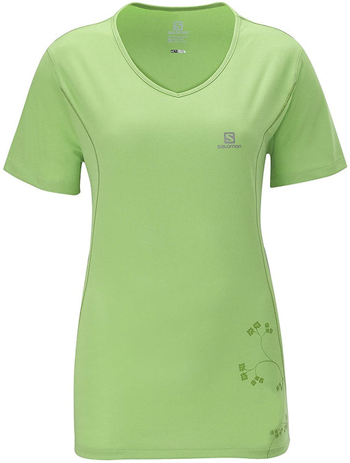 Salomon 2013 Fall/Winter Women's Stroll Logo Tee, Light Park Green, Medium